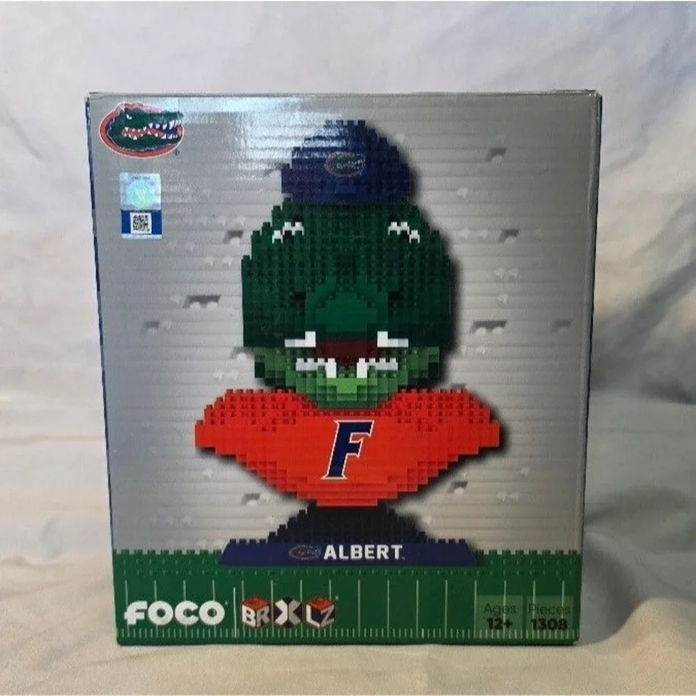 FOCO BRXLZ Albert Florida Gators 3D Puzzle Mascot Bust Building Blocks